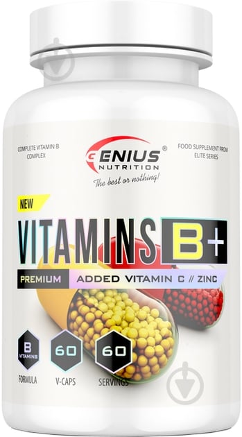 Витамины Genius Nutrition Vitamins B+ 60 шт./уп. 85 г - фото 1