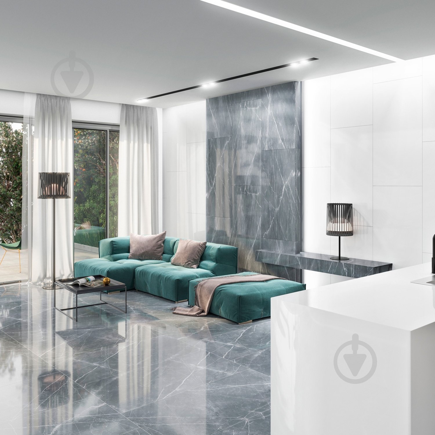 Плитка INTER GRES Pulpis серый 60x60 40 071/L - фото 2