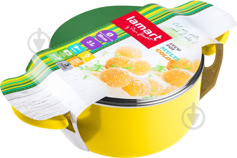 Кастрюля Lamart Multicolor 2,7 л LT1024 - фото 2 Кастрюля Lamart Multicolor 2,7 л LT1024 - фото 2