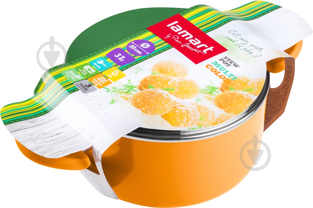 Кастрюля Lamart Multicolor 2,7 л LT1032 - фото 2 Кастрюля Lamart Multicolor 2,7 л LT1032 - фото 2