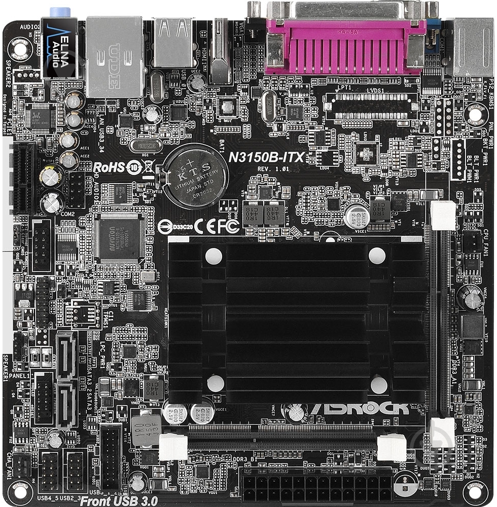 ᐉ Материнская плата ASRock N3150B-ITX (Integrated CPU, SoC, mini
