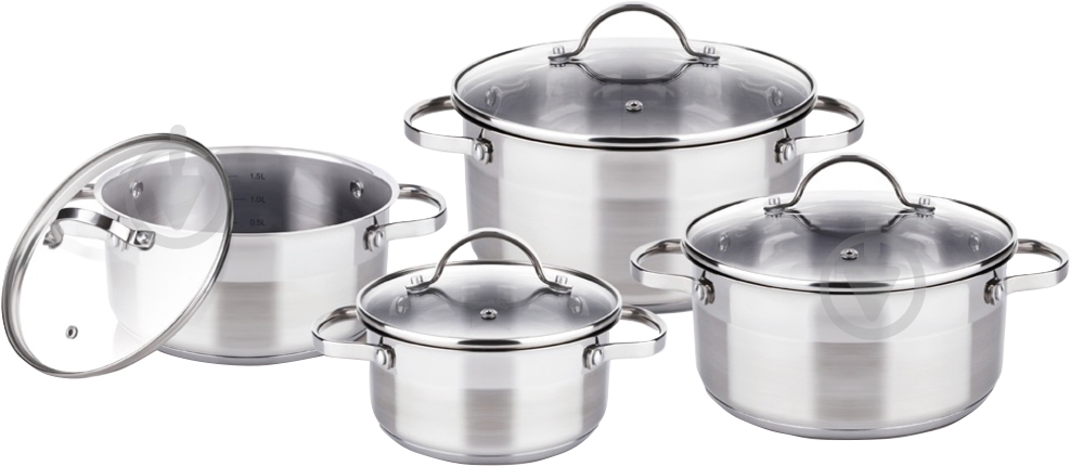 Набор кастрюль Lamart 4 шт. LTSCSET8 - фото 1 Набор кастрюль Lamart 4 шт. LTSCSET8 - фото 1