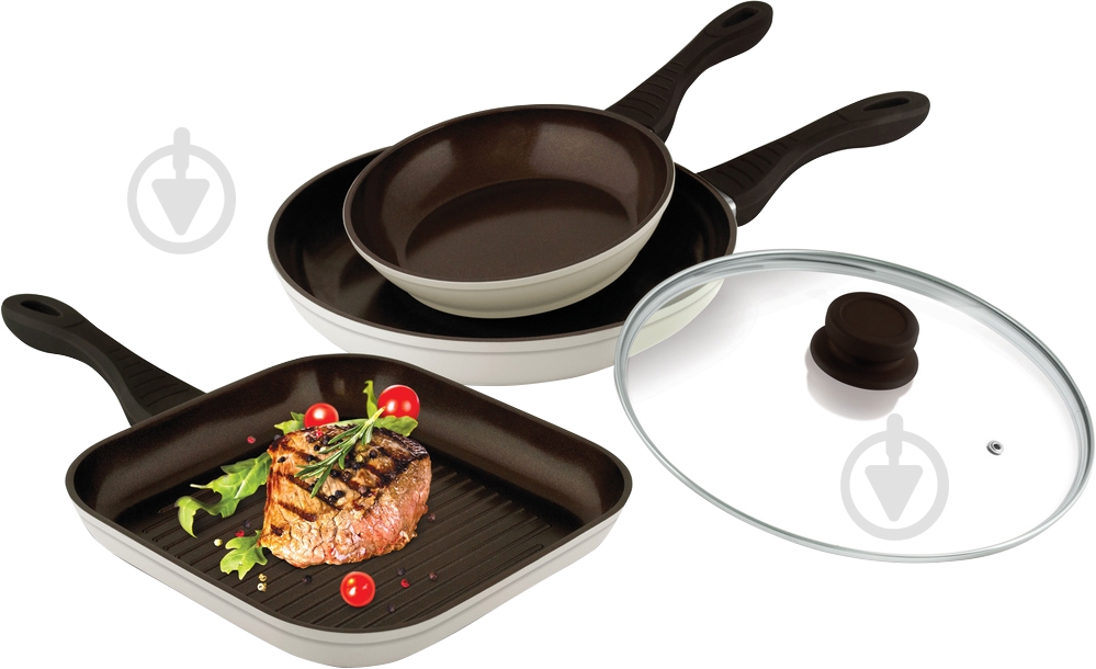 Набор сковород Lamart Ceramic 4 предмета K202628MB - фото 1