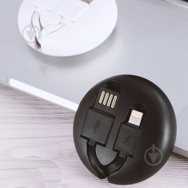 Кабель WK Lightning – USB 1 м черный (429265) - фото 2