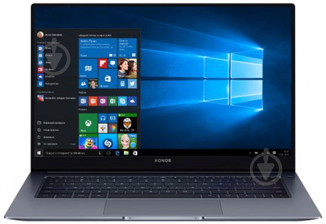 Ноутбук Honor MagicBook 14 14" (5301AAPL) grey - фото 1