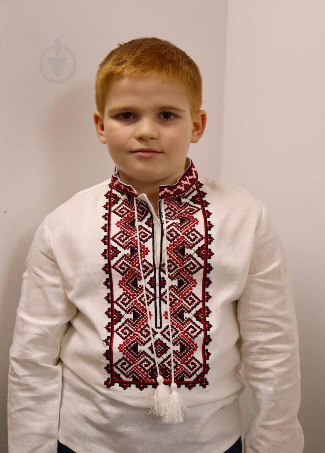 Вышиванка Piccolo Стефан р.122 красный 420169 - фото 2