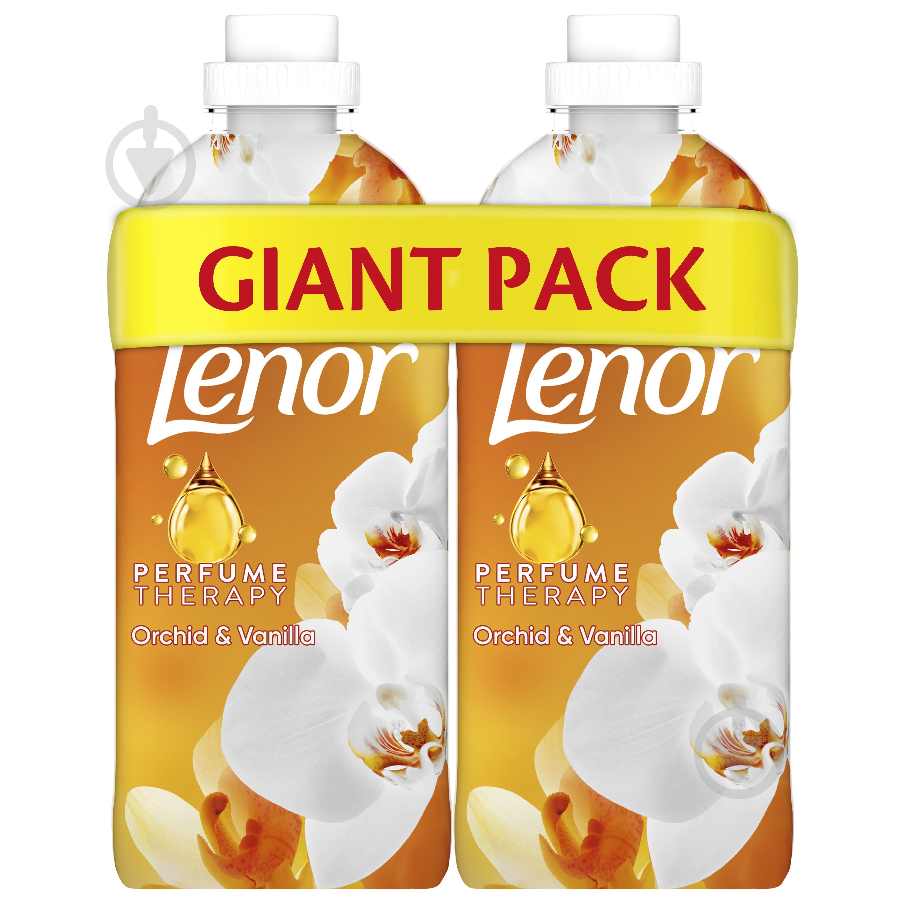 Кондиционер для белья Lenor Ванильная орхидея и золотой янтарь 2 х 1,2 л - фото 1