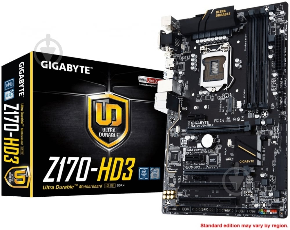 Материнська плата Gigabyte GA-Z170-HD3 (Socket 1151, Intel Z170, ATX) - фото 4