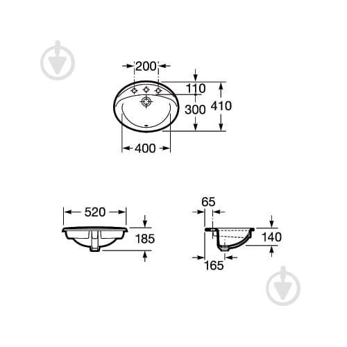 Умывальник ROCA Rodeo 327866000 - фото 2