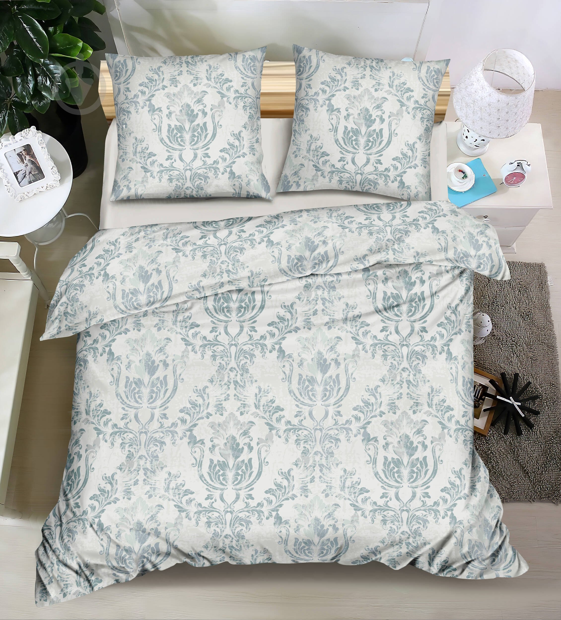 Набор наволочек Firmi 2 шт. 70x70 см белый с принтом La Nuit - фото 2 Набор наволочек Firmi 2 шт. 70x70 см белый с принтом La Nuit - фото 2