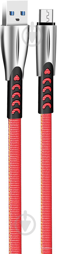 Кабель ColorWay USB - MicroUSB (zinc alloy) 2.4а 1 м red (CW-CBUM011-RD) - фото 2 Кабель ColorWay USB - MicroUSB (zinc alloy) 2.4а 1 м red (CW-CBUM011-RD) - фото 2