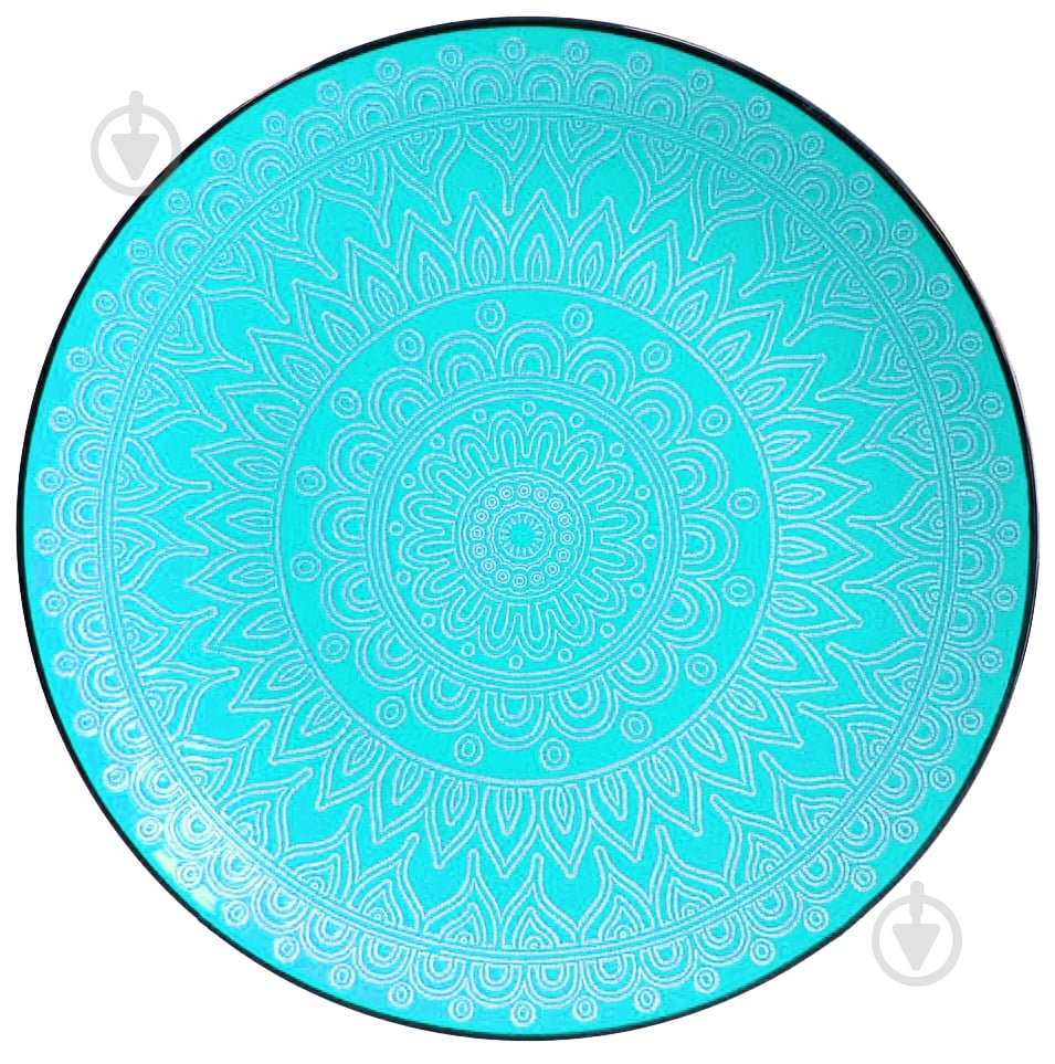 Тарелка обеденная Astera Laces Light Blue 27 см - фото 1