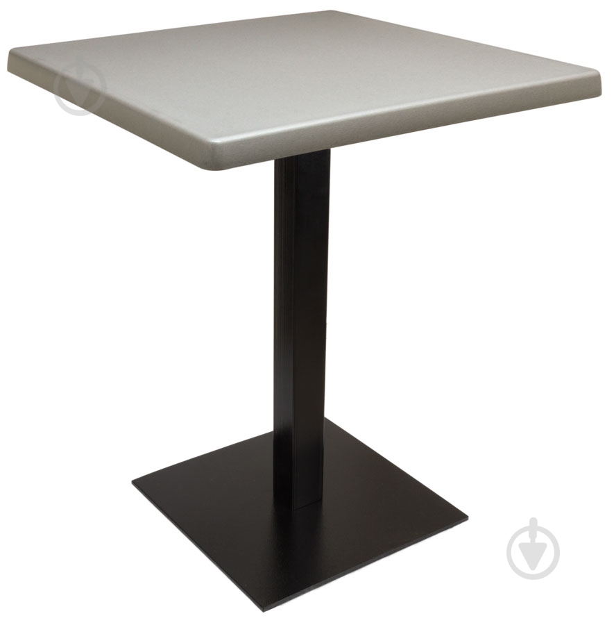 Столик барный Topalit 800/800 мм Brushed Silver 0107 - фото 1