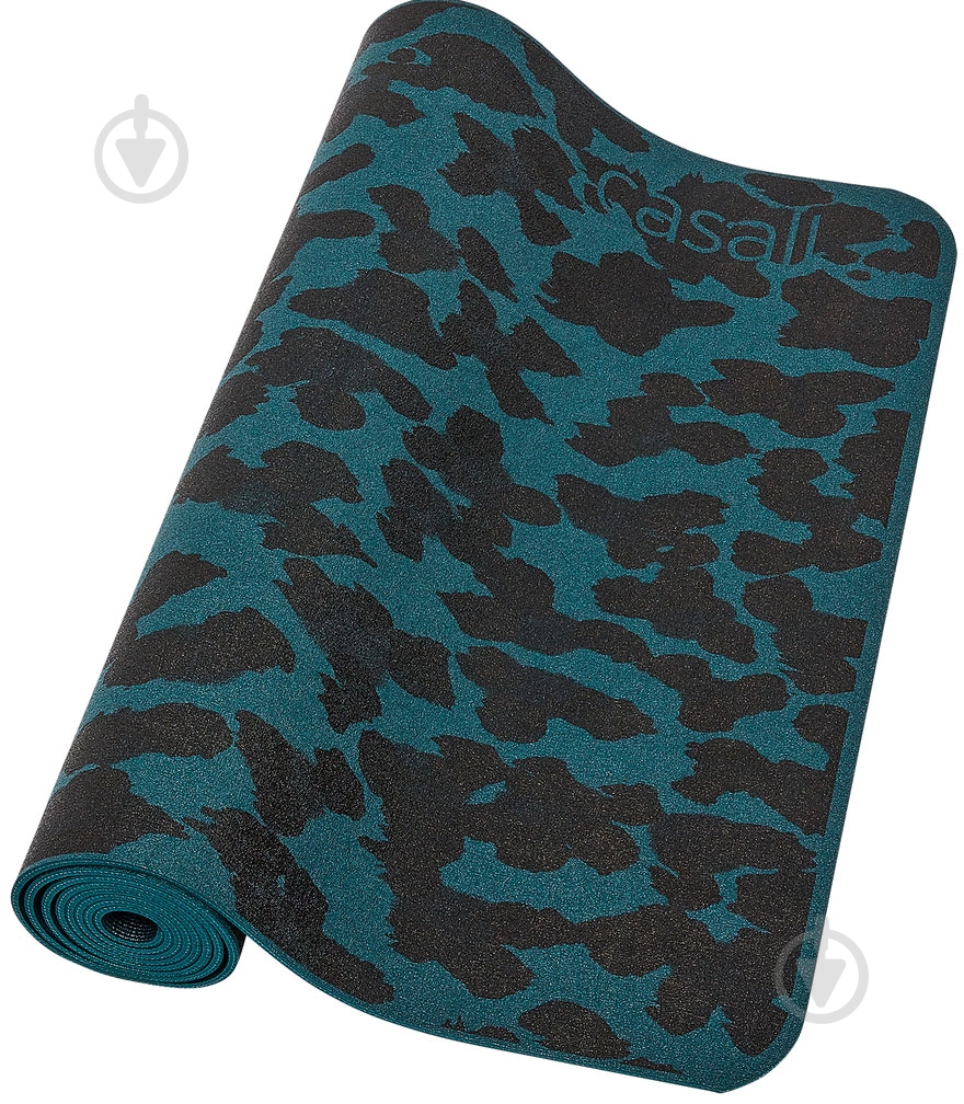 Коврик для фитнеса Casall Exercise mat Cushion 185х61х0,5 см зеленый с черным - фото 1
