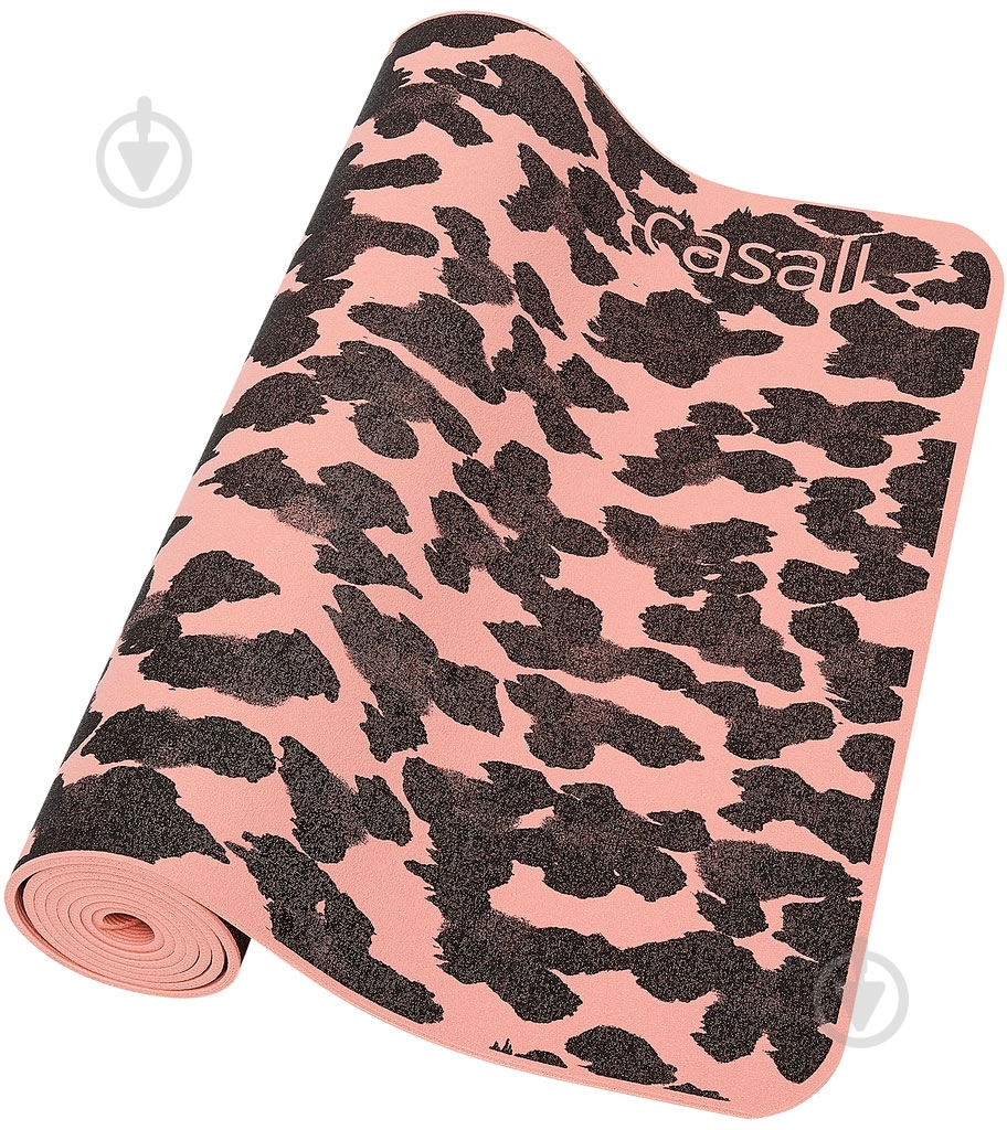 Коврик для фитнеса Casall Exercise mat Cushion 185х61х0,5 см розовый с черным - фото 1