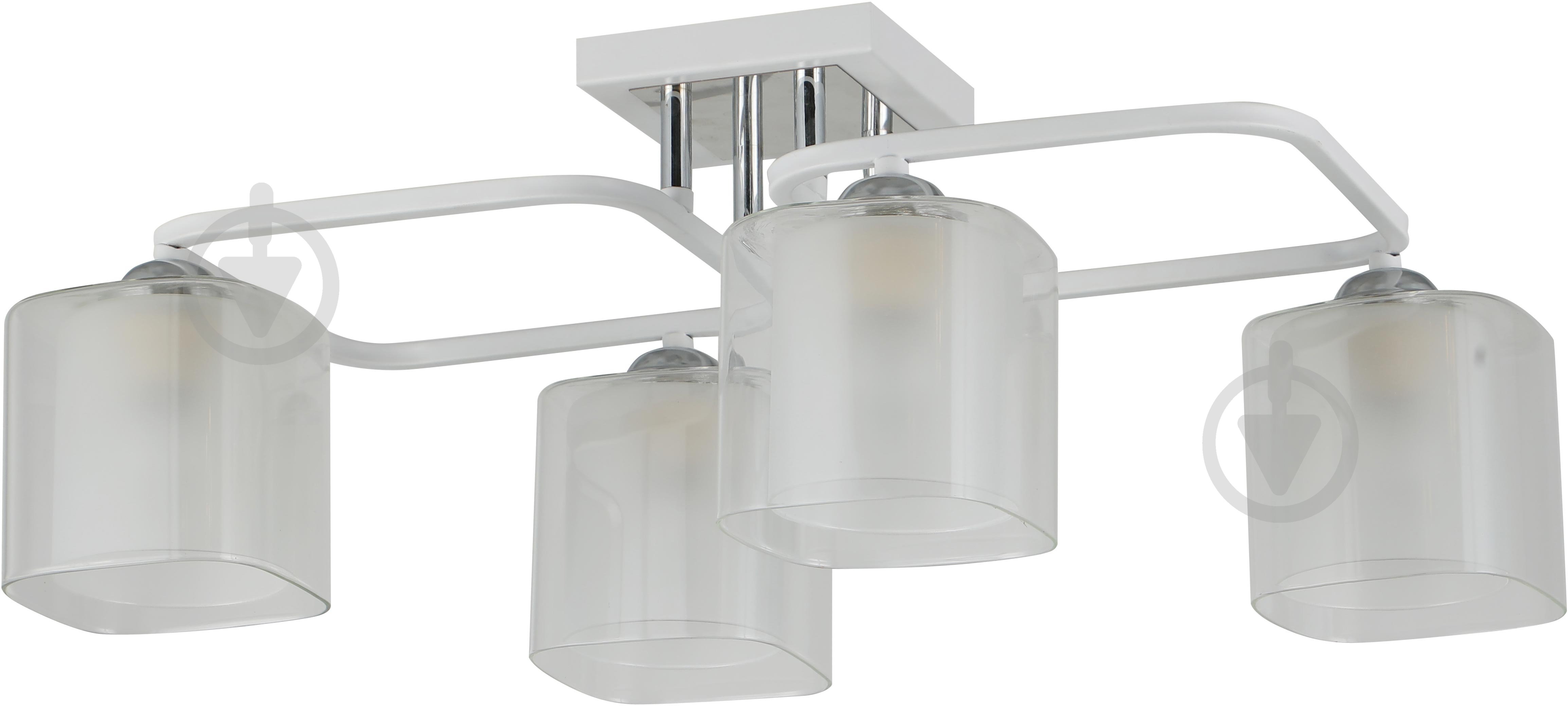 Люстра потолочная Sensio Eridanus 4x40 Вт E27 белый ALG-07553/4 - фото 1