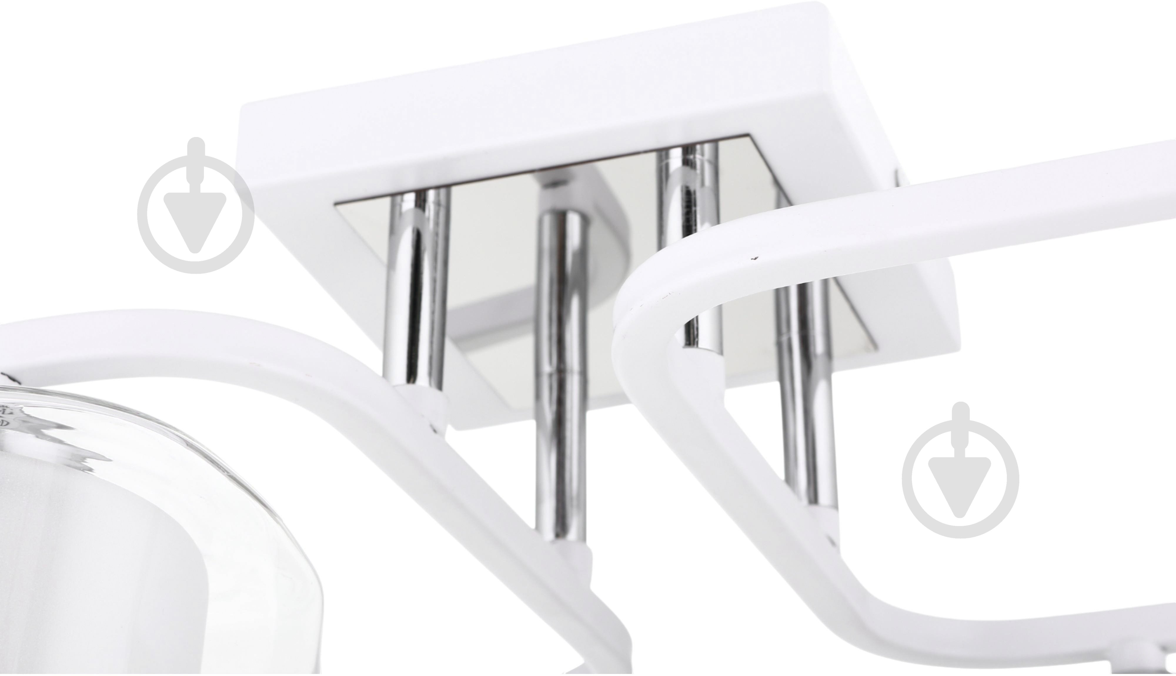 Люстра потолочная Sensio Eridanus 4x40 Вт E27 белый ALG-07553/4 - фото 3