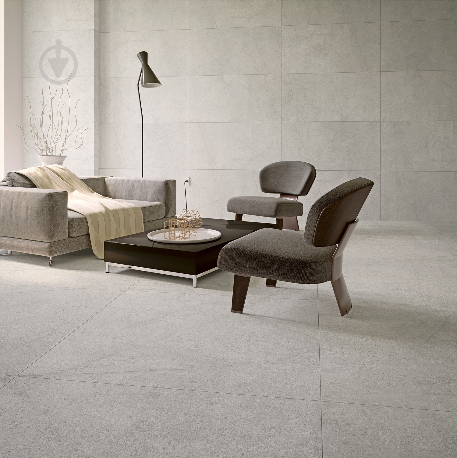 Плитка INTER GRES Surface серый темный 120x60 06 072 - фото 2