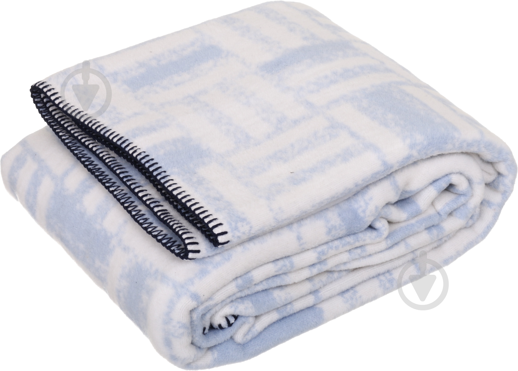 Плед Fresh Ink Gradient 150x200 см голубой с белым Biederlack - фото 3