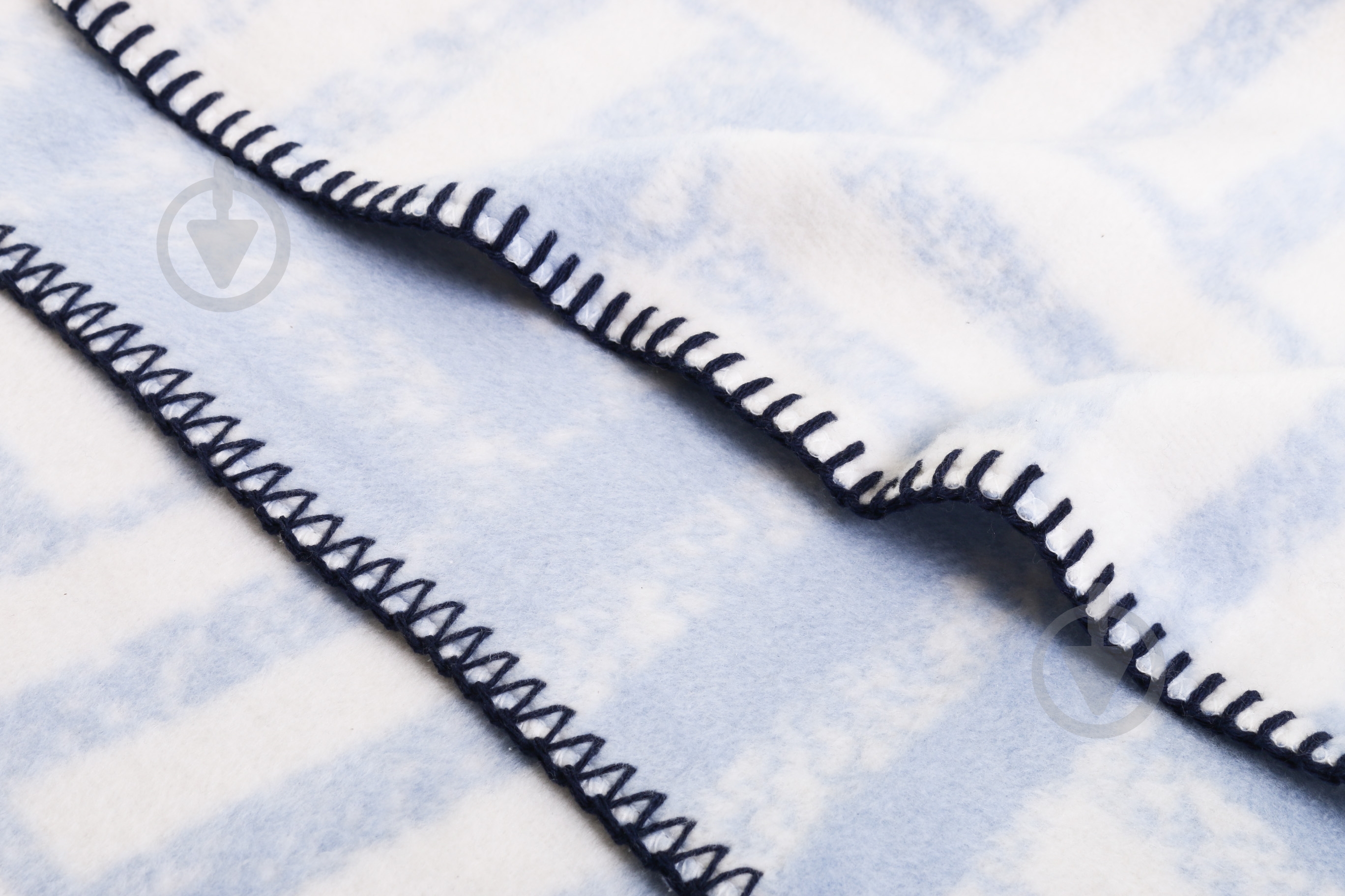 Плед Fresh Ink Gradient 150x200 см голубой с белым Biederlack - фото 2