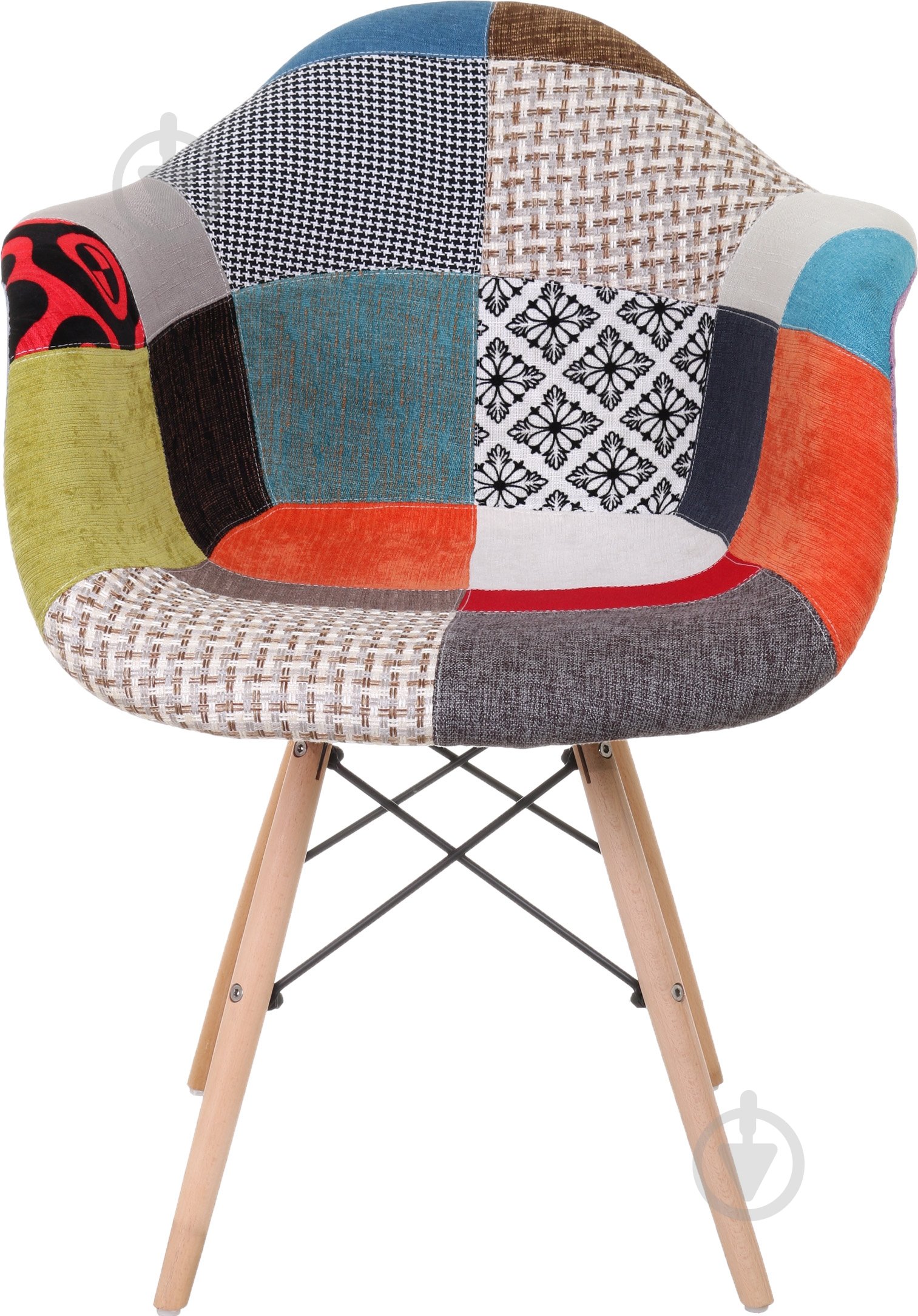 Стул обеденный Style patchwork разноцветный кремовый/разноцветный - фото 3 Стул обеденный Style patchwork разноцветный кремовый/разноцветный - фото 3