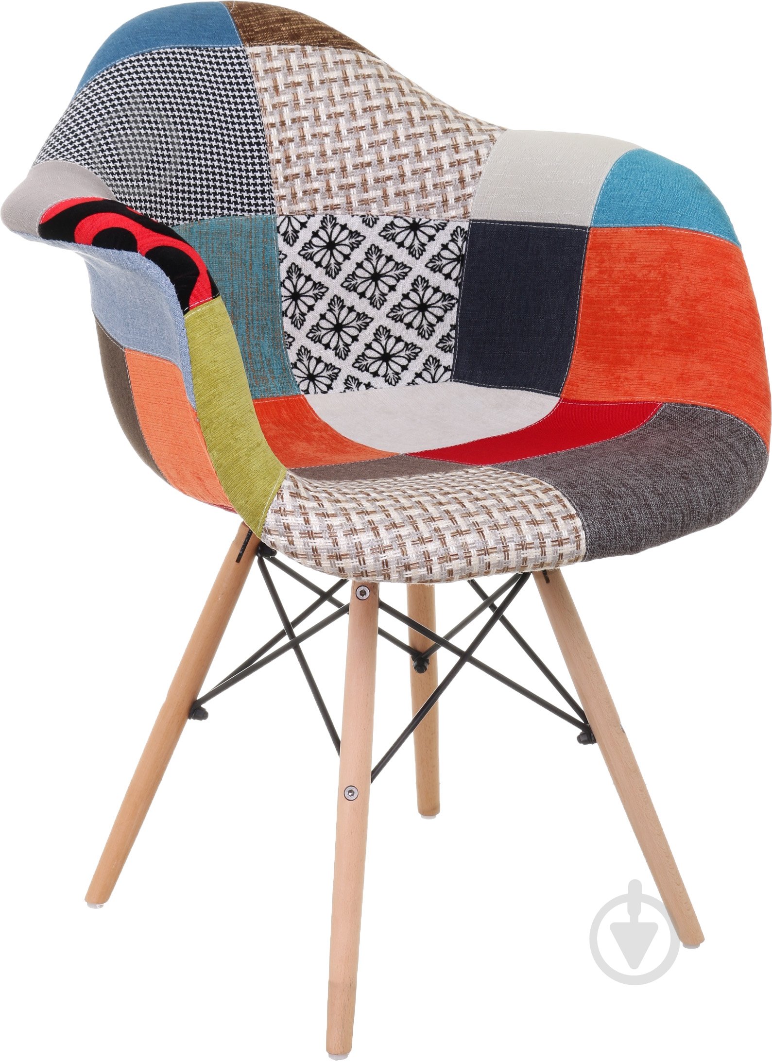 Стул обеденный Style patchwork разноцветный кремовый/разноцветный - фото 1 Стул обеденный Style patchwork разноцветный кремовый/разноцветный - фото 1