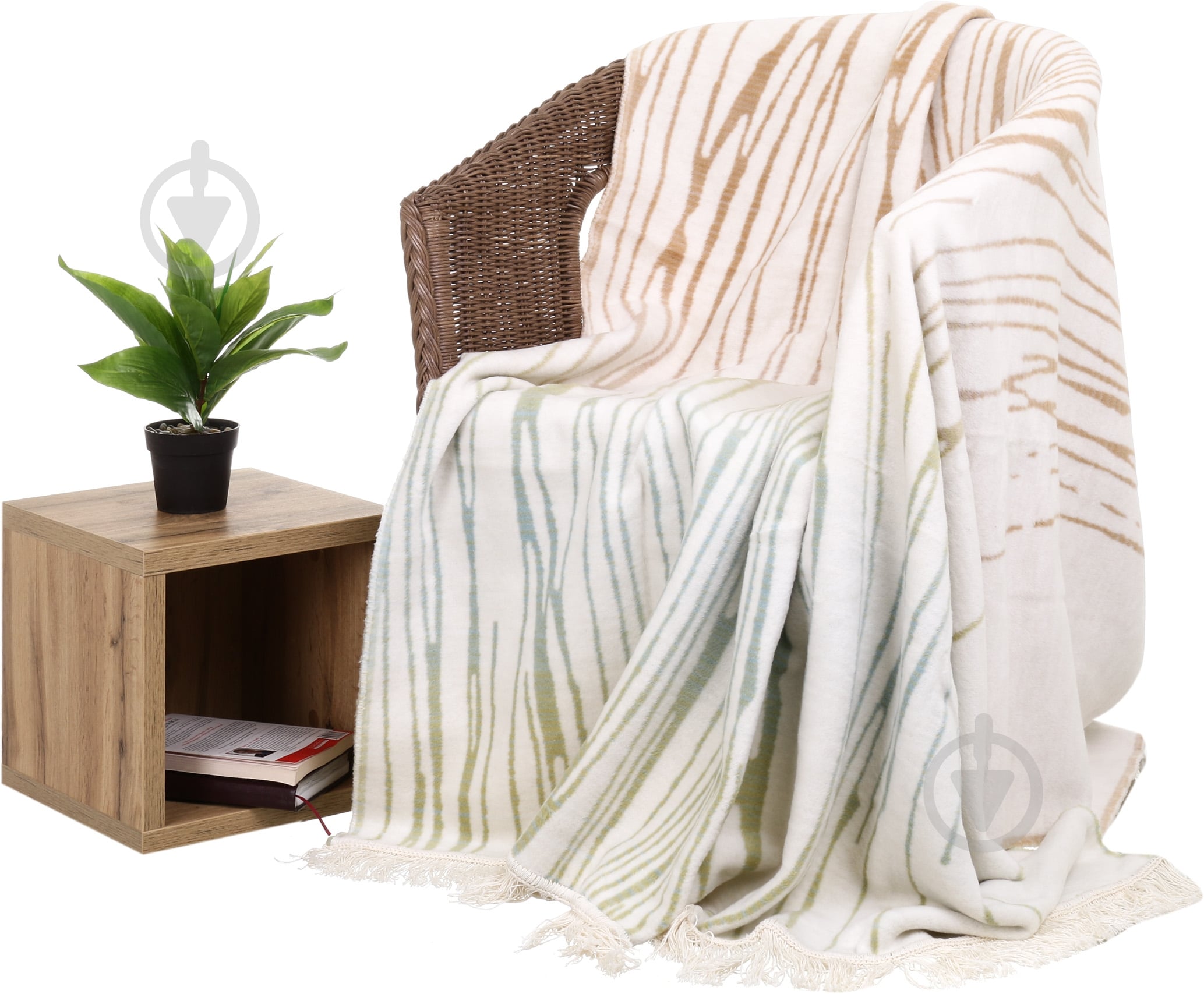 Плед Soft Impression Ombre Wave 150x200 см бежевий Biederlack - фото 1