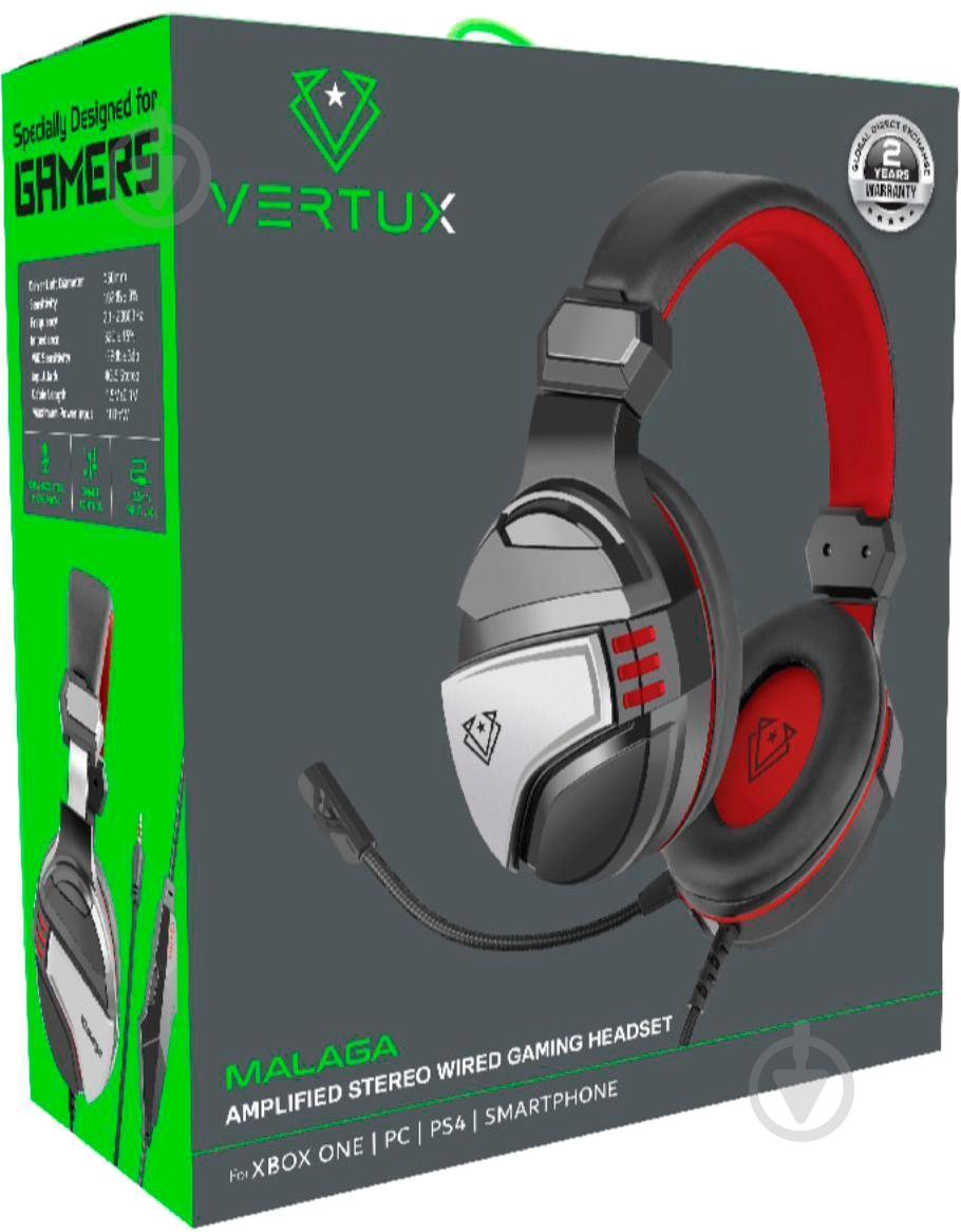 Наушники Vertux Malaga (malaga.red) - фото 3