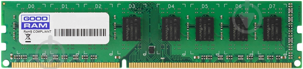 Оперативная память GOODRAM DDR3 SDRAM 1 GB (1x1GB) 1333 MHz (GR1333D364L9/1G) - фото 1 Оперативная память GOODRAM DDR3 SDRAM 1 GB (1x1GB) 1333 MHz (GR1333D364L9/1G) - фото 1