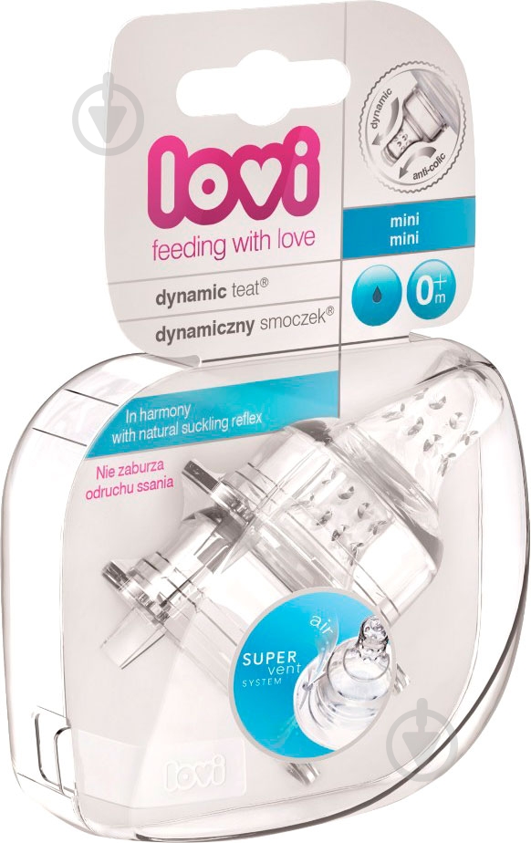 Соска динамическая Lovi мини 2 шт. 18/749 - фото 1