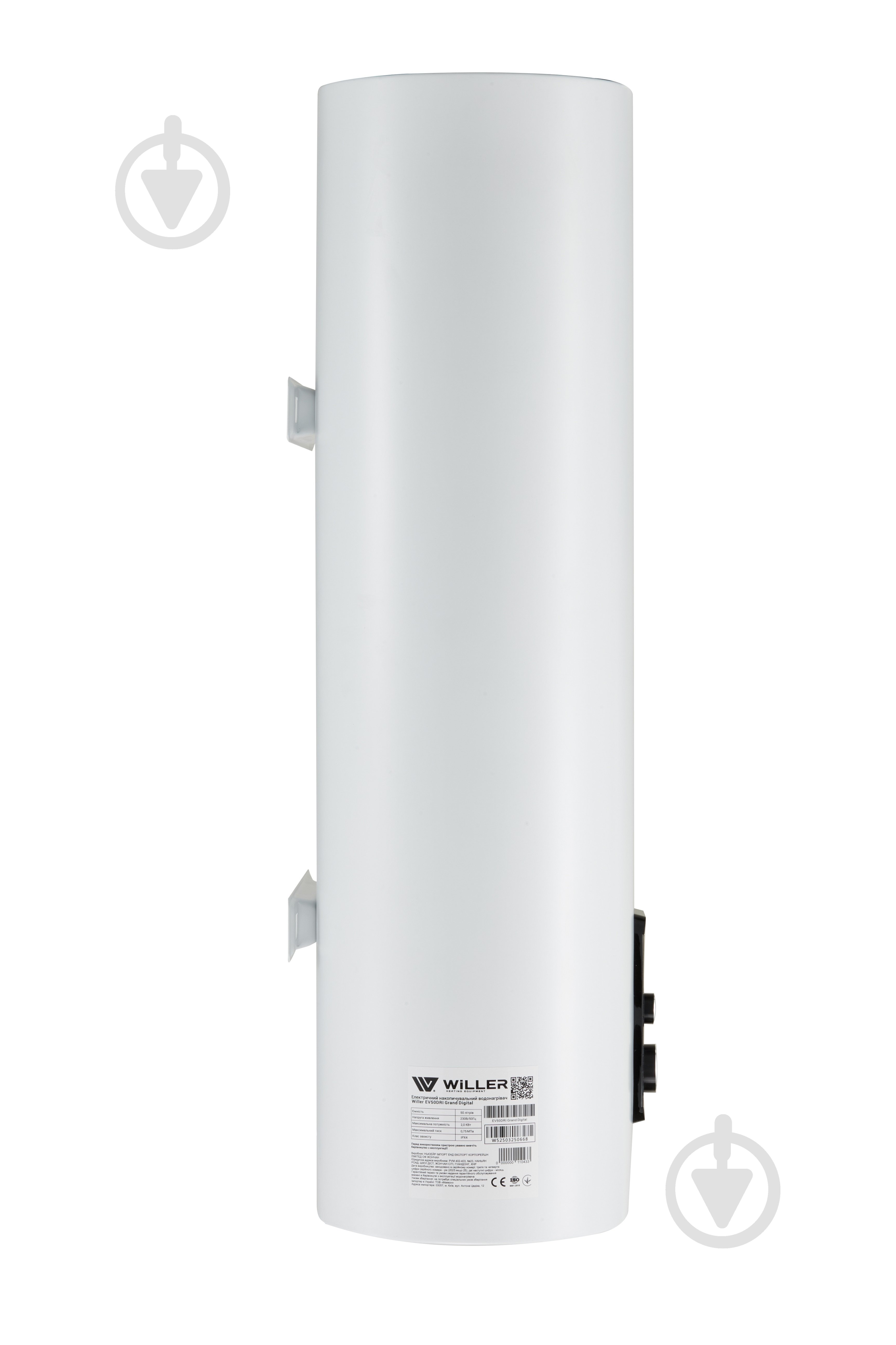 Бойлер Willer EV80DRI Grand Digital 80 л белый - фото 5