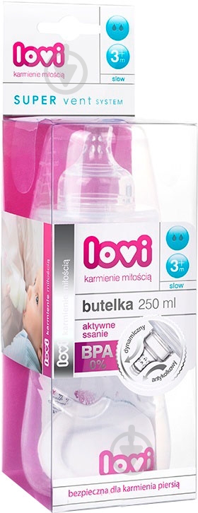 Пляшечка Lovi 250 мл (super vent) 21/562 - фото 4
