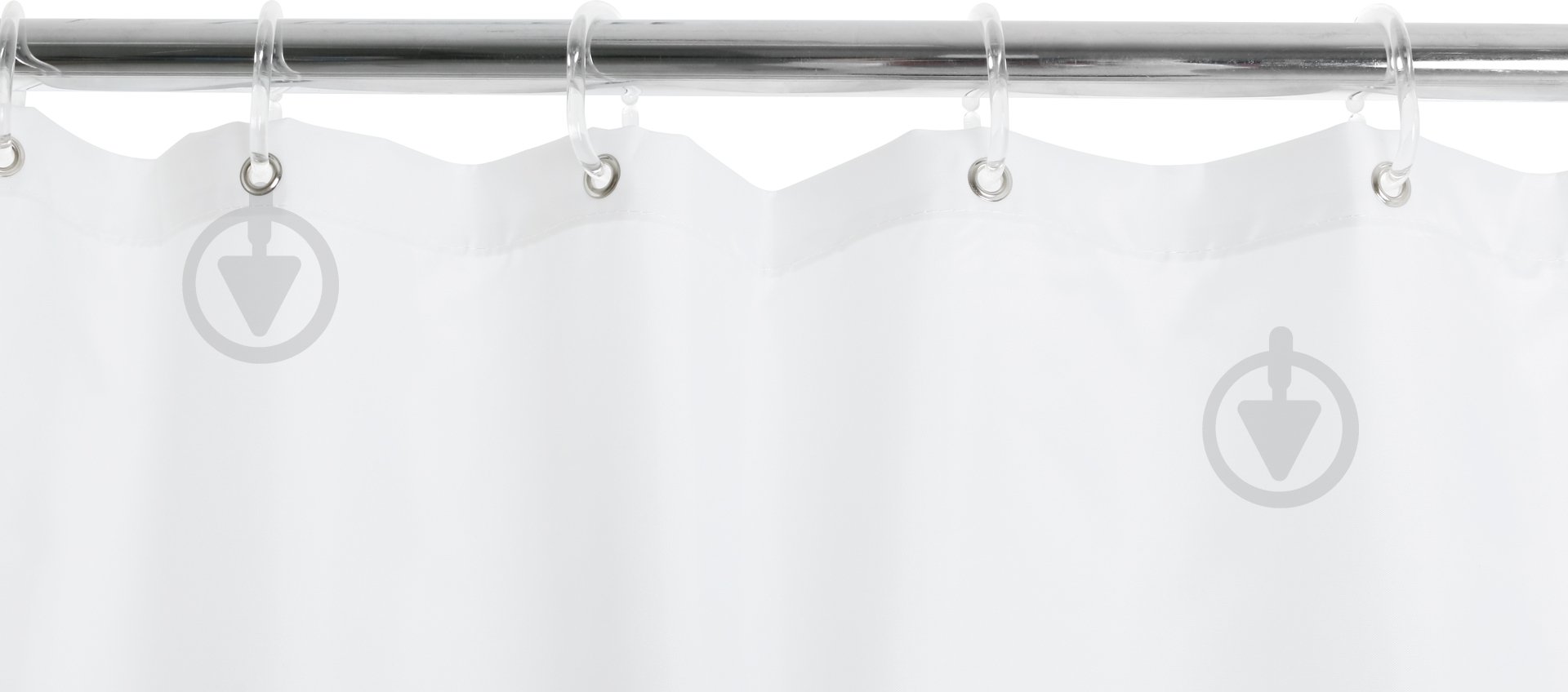 Штора для душа Luna Solid White - фото 2