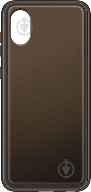 Чохол Samsung Soft Clear Cover для Galaxy A03 Core (A032) Black (EF-QA032TBEGRU) - фото 3