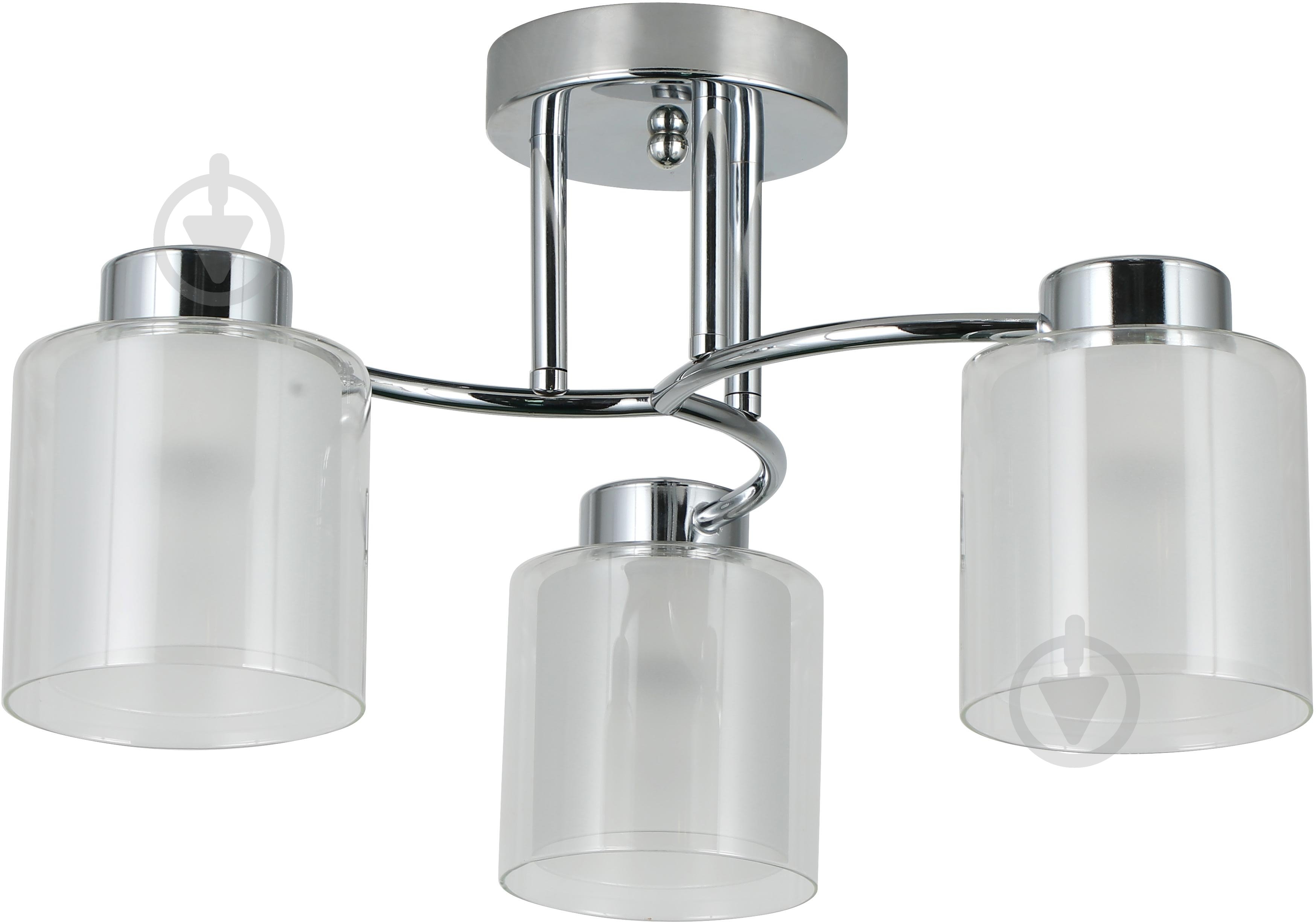 Люстра стельова Sensio Circinus 3x40 Вт E27 хром/білий ALG-07561/3 - фото 1