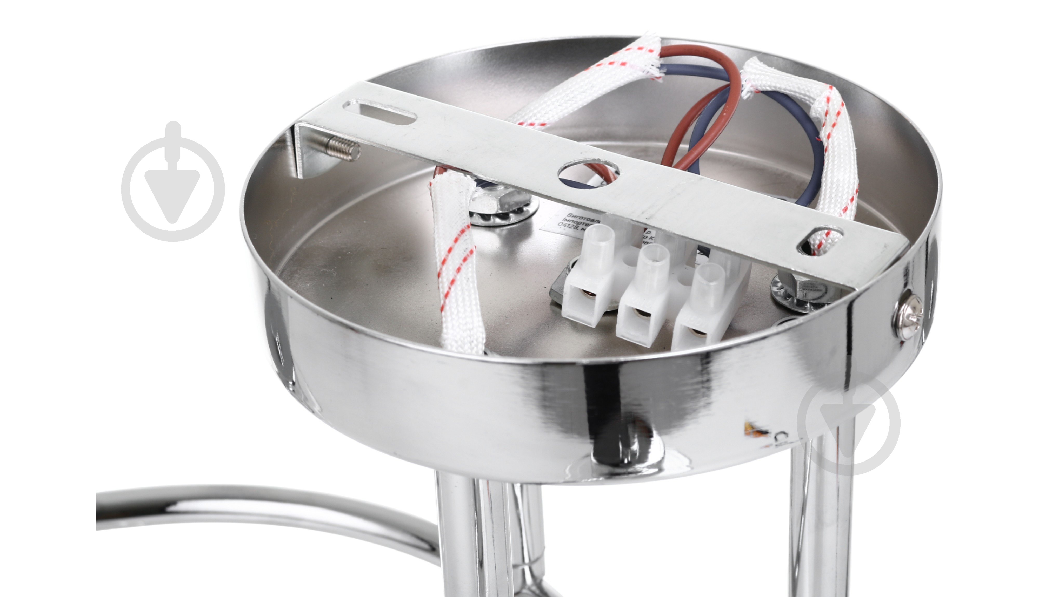 Люстра стельова Sensio Circinus 3x40 Вт E27 хром/білий ALG-07561/3 - фото 5