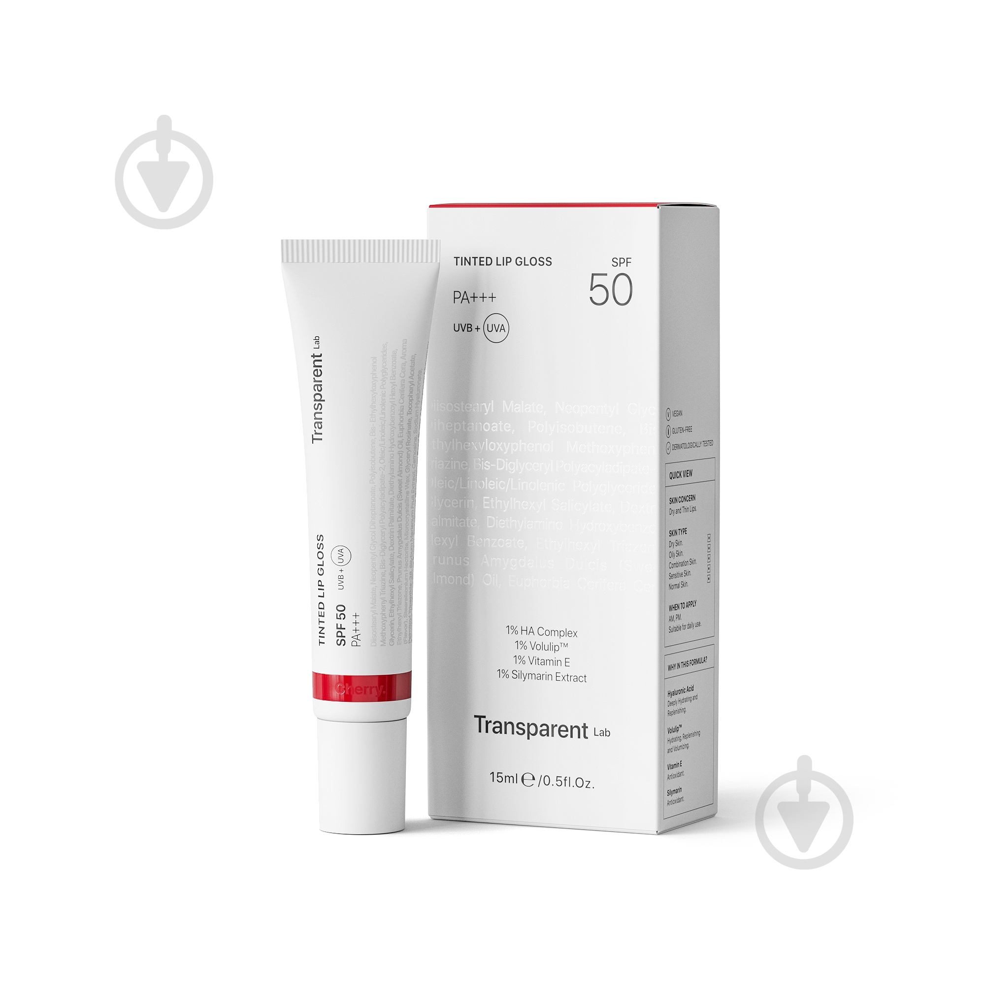 Бальзам для губ TRANSPARENT Lab SPF 50 Cherry 15 мл - фото 1