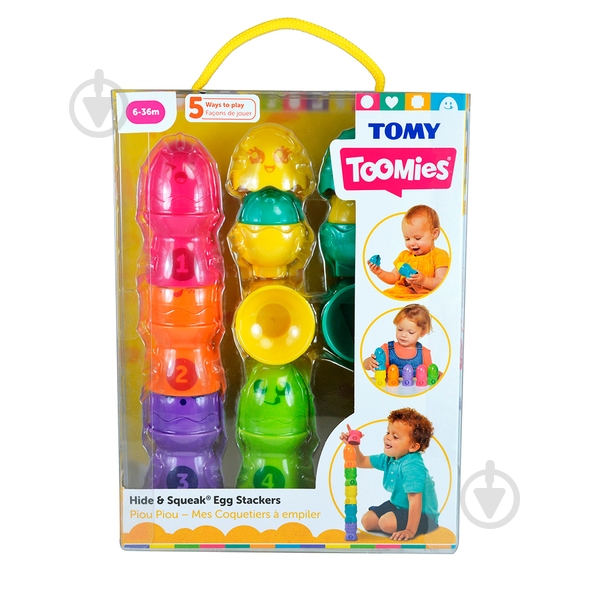 Пирамидка Tomy Яркие яйца T73083 - фото 4
