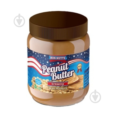 Арахисовая паста Bon Nutts мягкая без сахара 340 г - фото 1