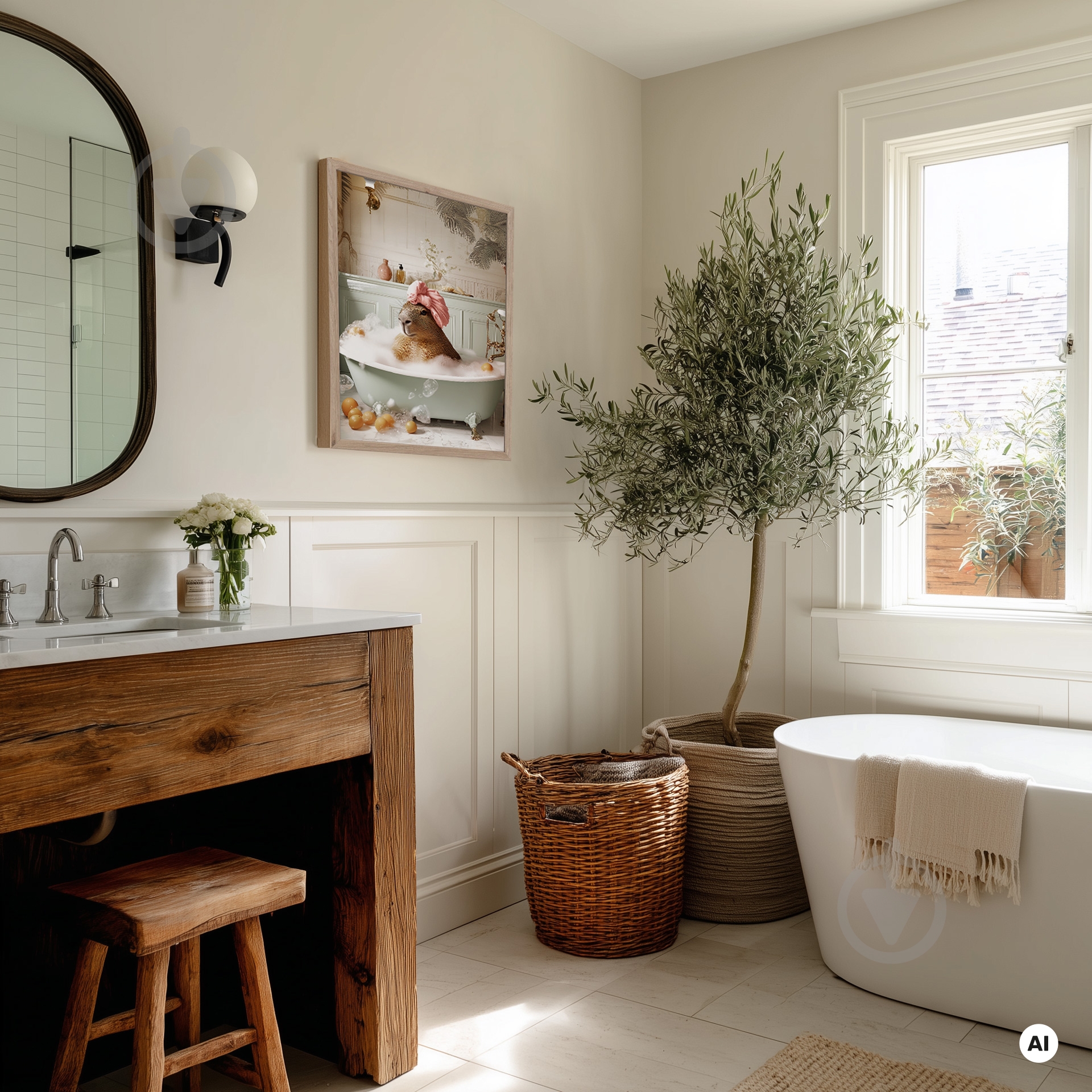 Картина Capy bath 30x40 см Styler OB-22730 - фото 8