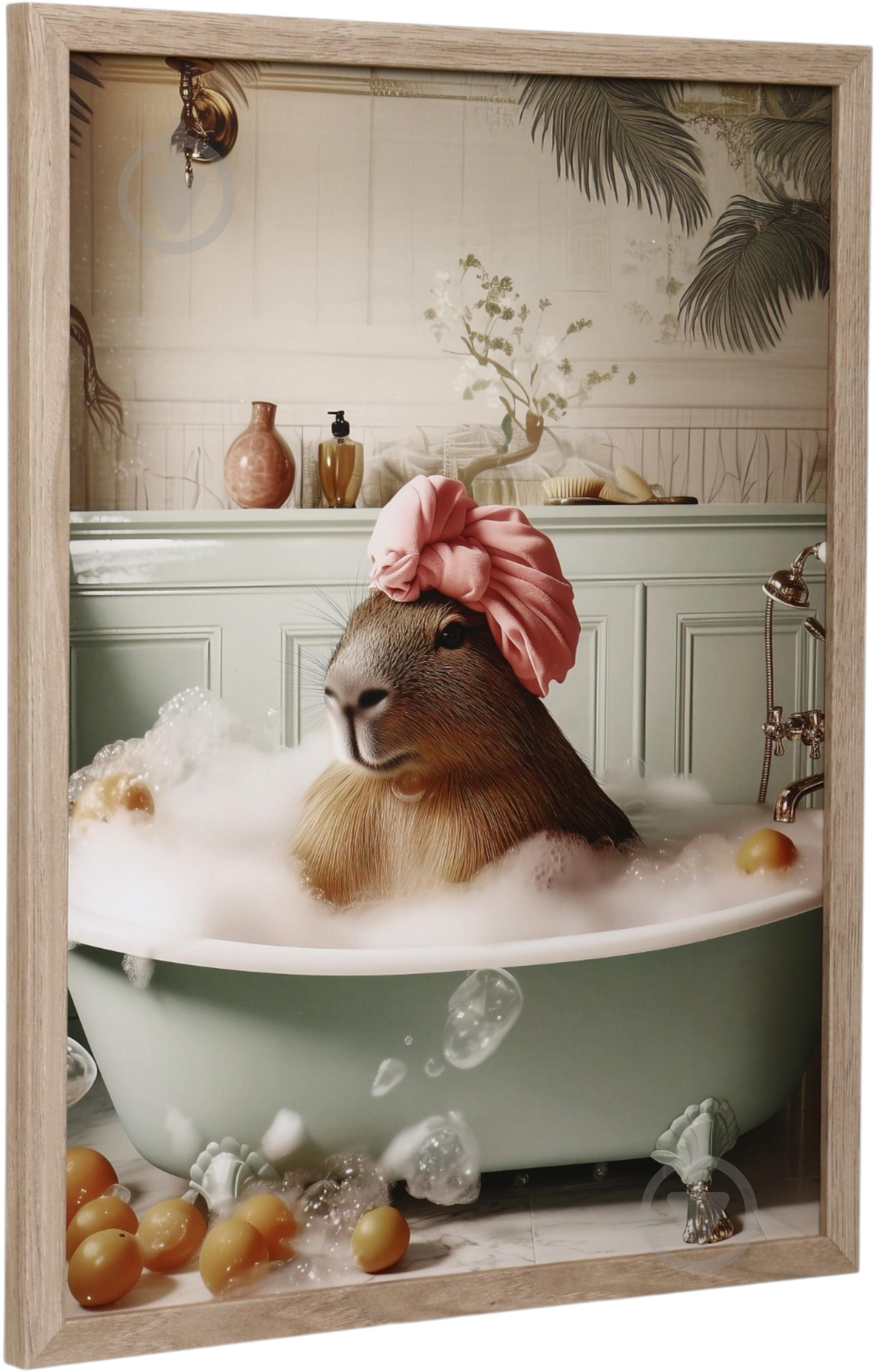 Картина Capy bath 30x40 см Styler OB-22730 - фото 3