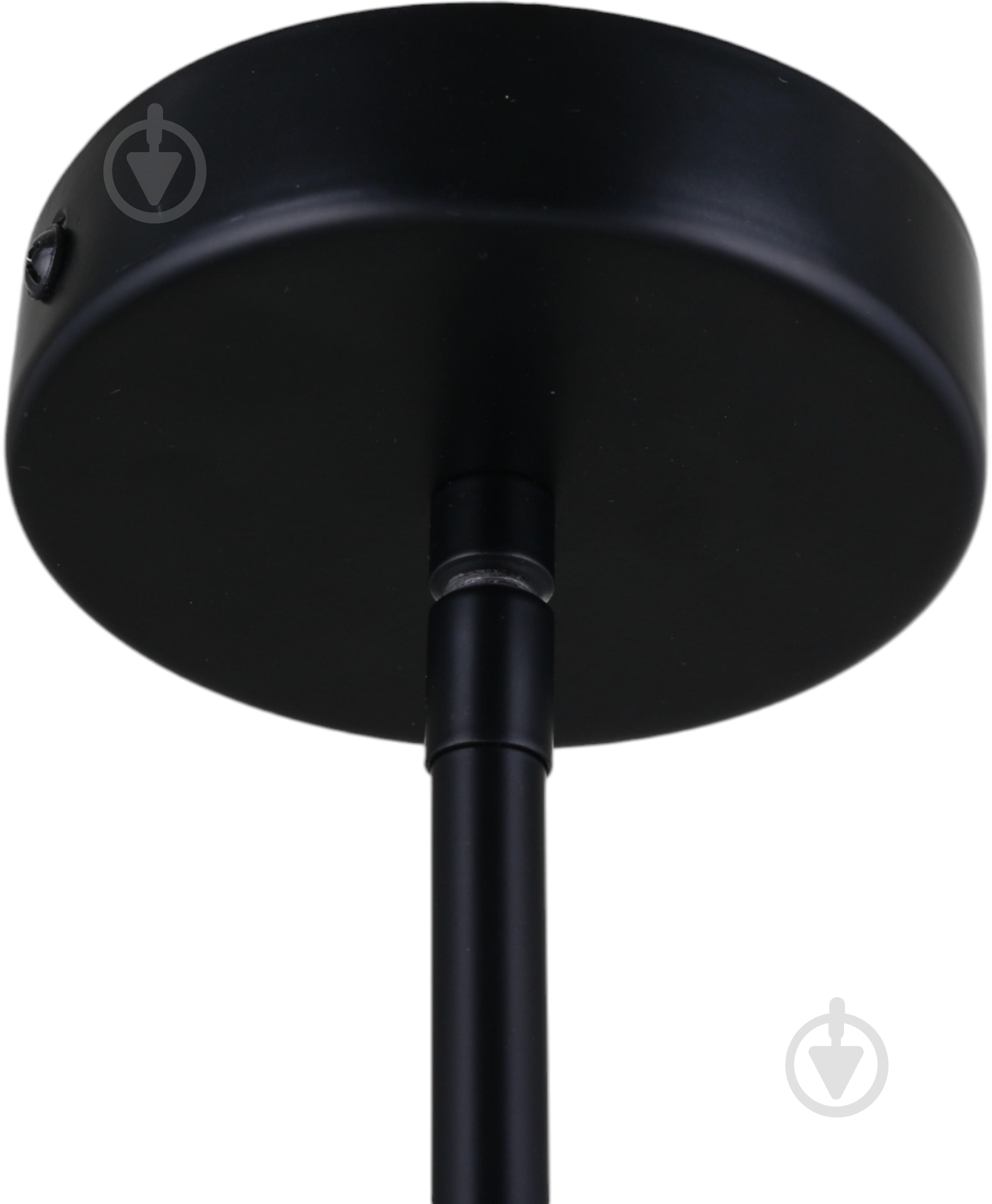 Світильник підвісний Sensio Borealis 4x40 Вт E14 чорний/амбер ALG-74783/4 - фото 4 Світильник підвісний Sensio Borealis 4x40 Вт E14 чорний/амбер ALG-74783/4 - фото 4