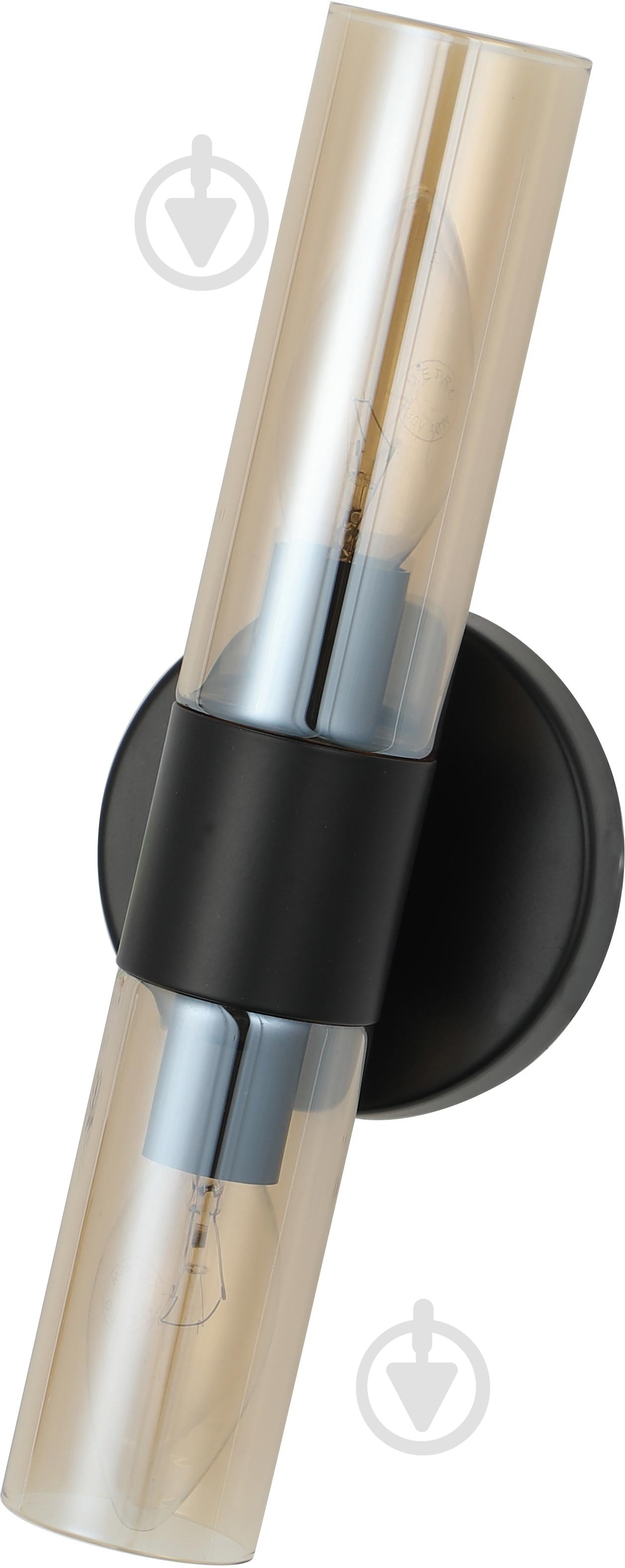 Світильник настінний Sensio Borealis 40 Вт E14 чорний/амбер ALG-74783/2W - фото 1 Світильник настінний Sensio Borealis 40 Вт E14 чорний/амбер ALG-74783/2W - фото 1