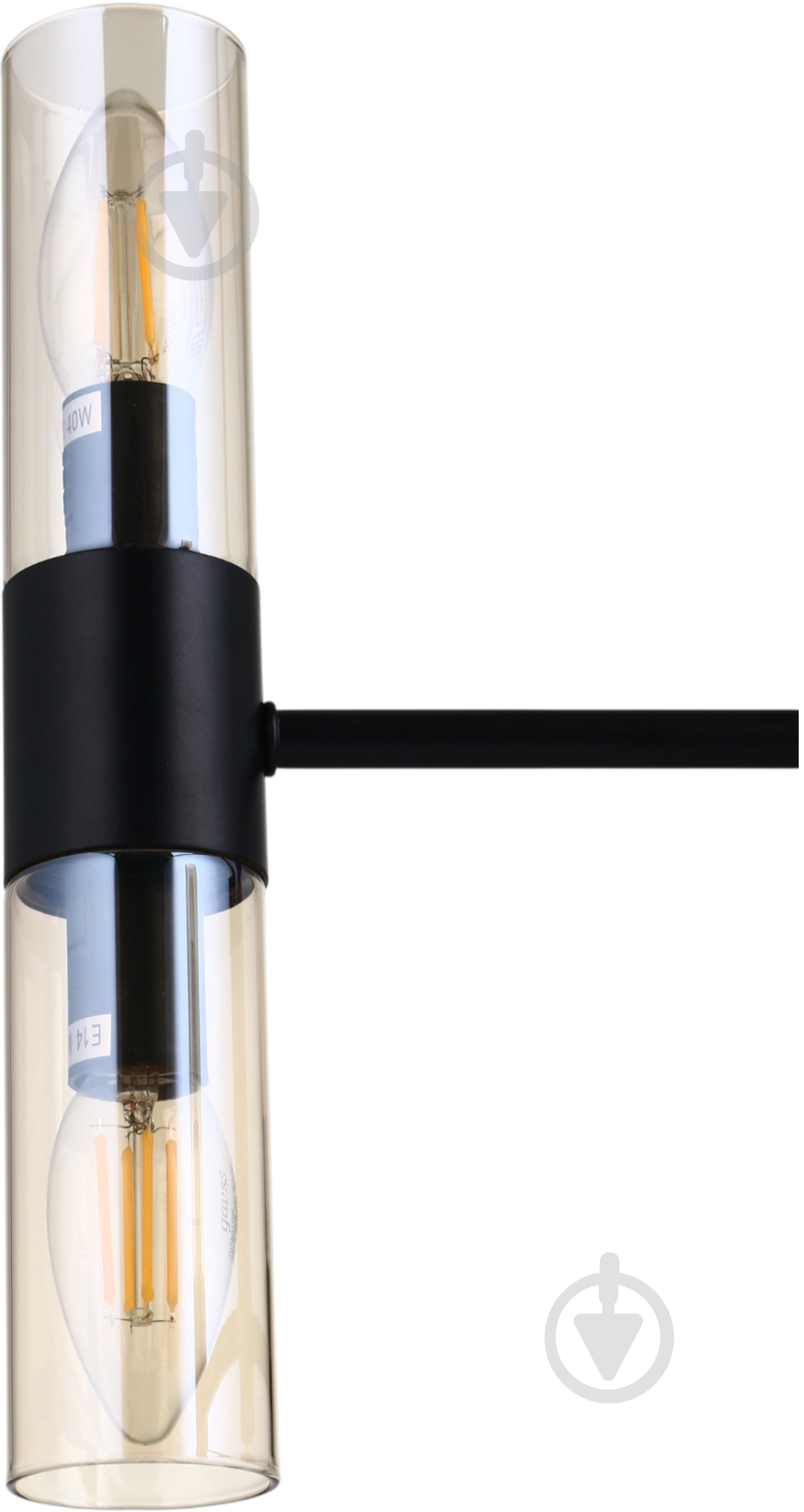 Люстра підвісна Sensio Borealis 8x40 Вт E14 чорний/амбер ALG-74783/4+4 - фото 3 Люстра підвісна Sensio Borealis 8x40 Вт E14 чорний/амбер ALG-74783/4+4 - фото 3