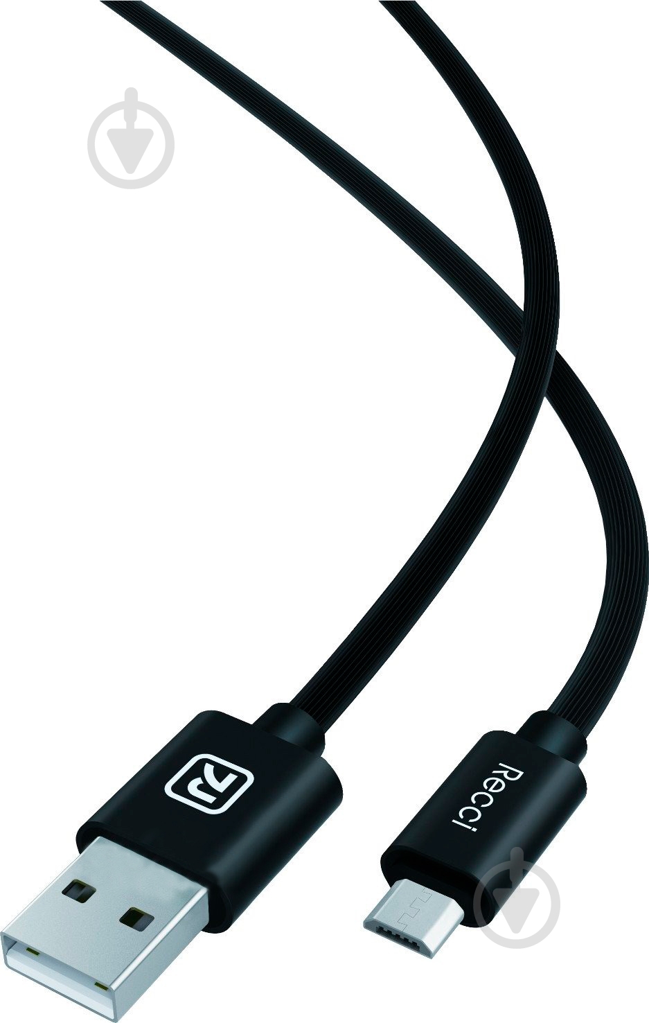 Кабель Recci USB – microUSB 1 м черный (344921) RCM-U150 PUFF MICRO - фото 1 Кабель Recci USB – microUSB 1 м черный (344921) RCM-U150 PUFF MICRO - фото 1
