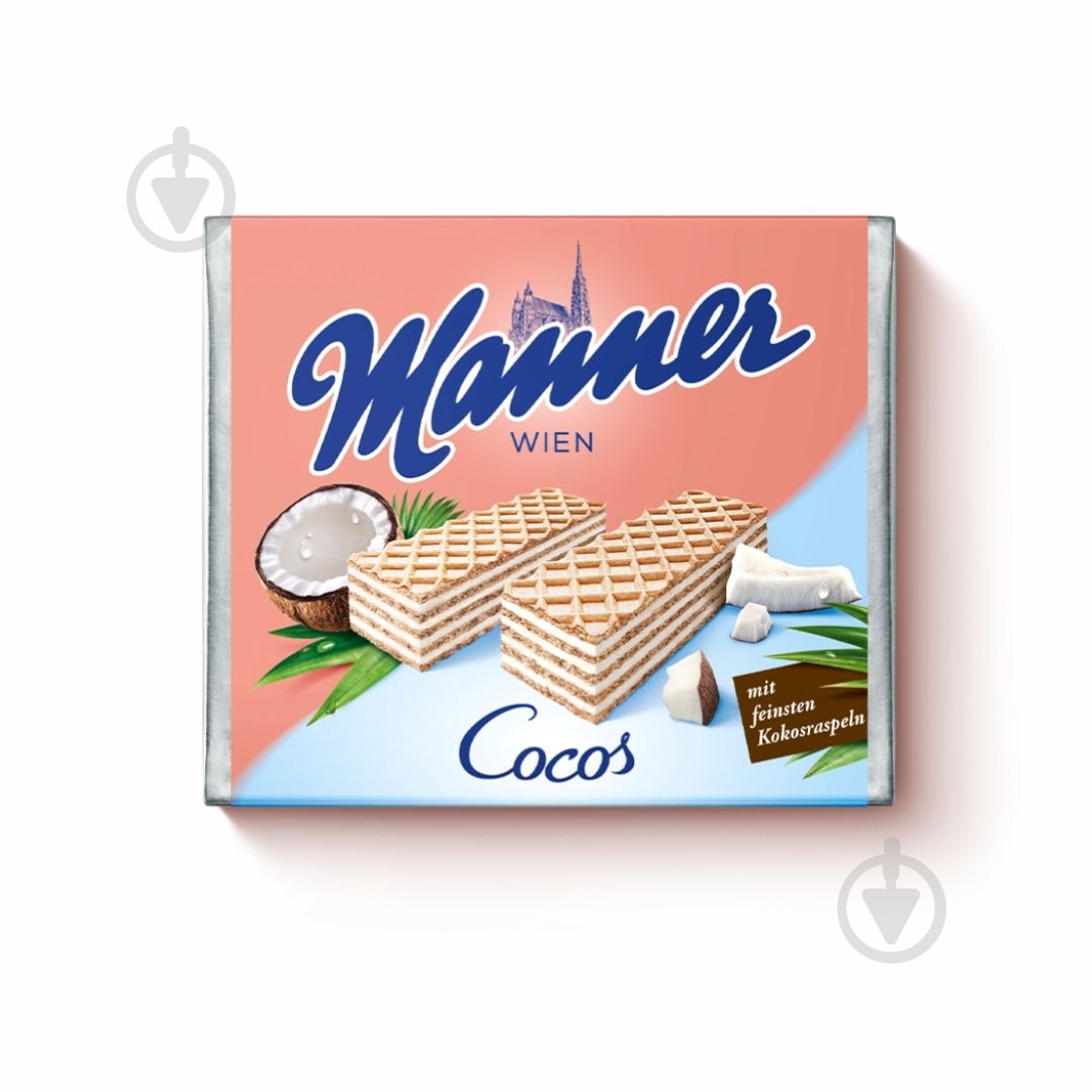 Вафли Manner с кокосовым кремом 70 г - фото 1
