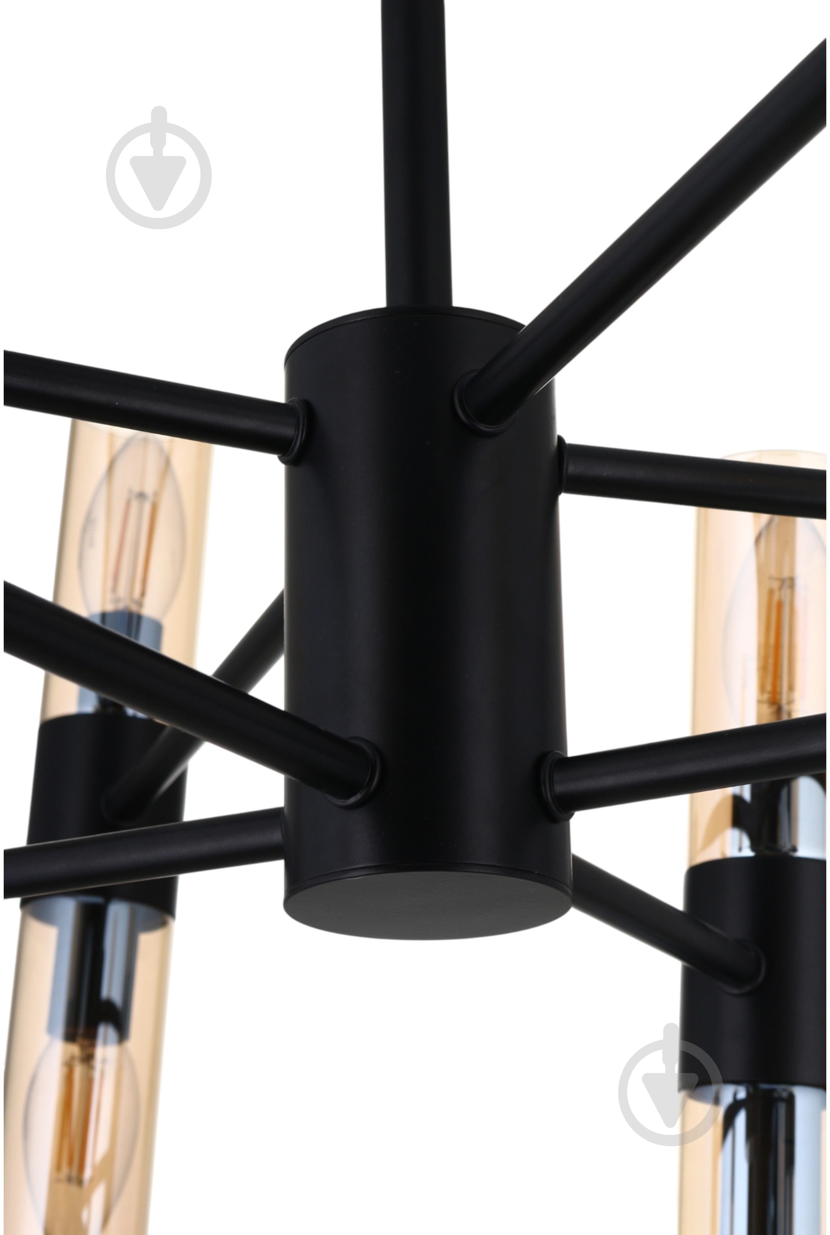 Люстра підвісна Sensio Borealis 16x40 Вт E14 чорний/амбер ALG-74783/8+8 - фото 4 Люстра підвісна Sensio Borealis 16x40 Вт E14 чорний/амбер ALG-74783/8+8 - фото 4