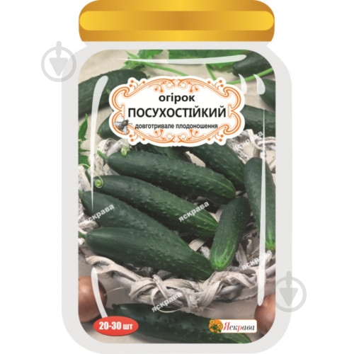Семена огурец Засухоустойчив 20-30 шт. Яскрава - фото 1