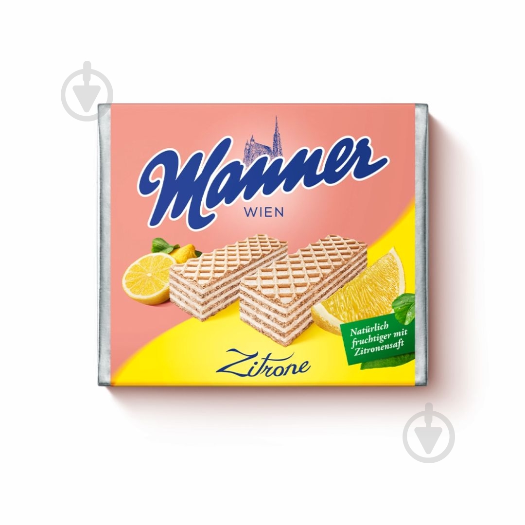 Вафли Manner с лимонным кремом 70 г - фото 1
