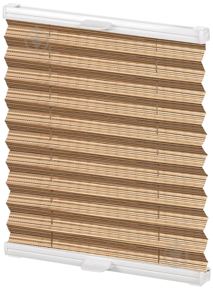 Штора-плиссе Rollotex ткань JUNO 113х50 см коричневая - фото 1